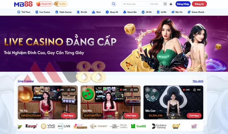 MB88 - MB 88 | Trang Chủ Casino online tại MB88.COM 8 giao diện website MB88